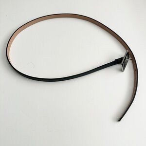 Women’s Black Leather Belt by Nautica